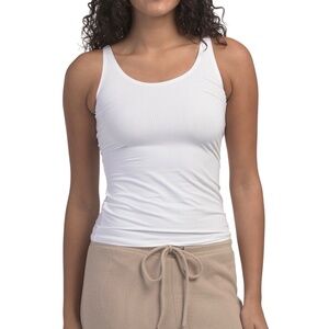 Wolford Beauty Cotton Tank Top in Pearl White Size XS